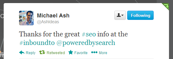 Michael Ash InboundTO feedback #InboundTO meetup recap: Supercharge Your Inbound Marketing in 2013