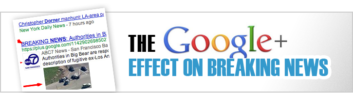 The Google+ Effect on Breaking News Search Tips of the Week: Brand Building with Social Media 