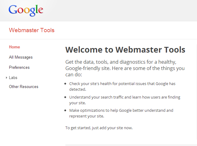 Google Webmaster Tools