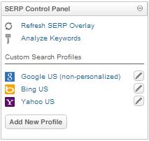 serp control panel The Ultimate Guide to the MozBar SEO Extension for Chrome & Firefox