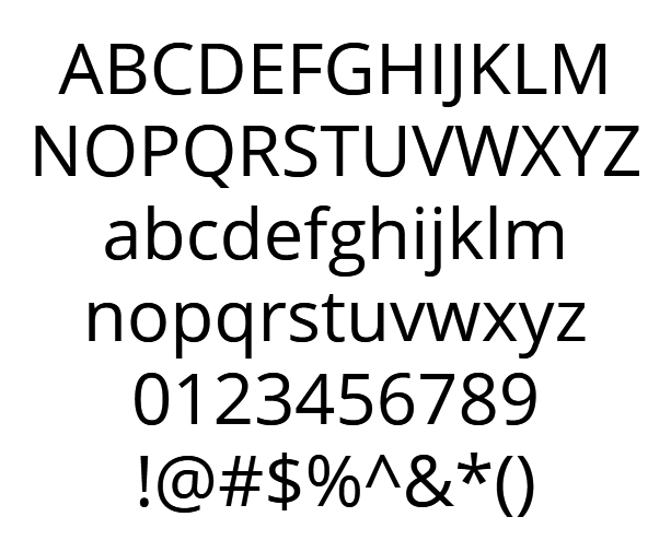 Open sans шрифт word