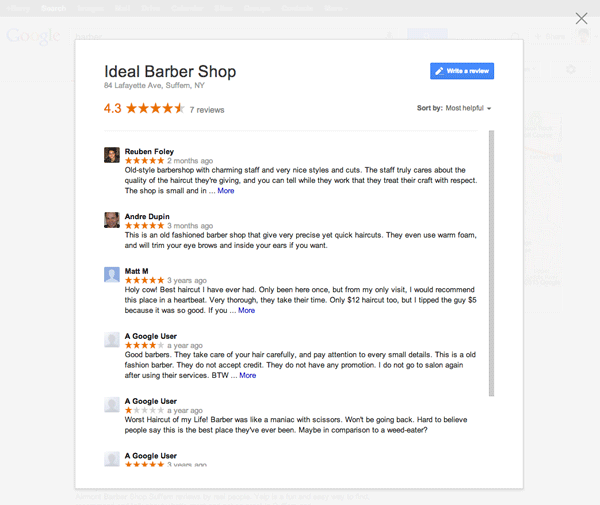 How to Skyrocket your Local SEO with Google+ Local – Part 2. Barber Reviews 2 How to Skyrocket your Local SEO with Google+ Local – Part 2.