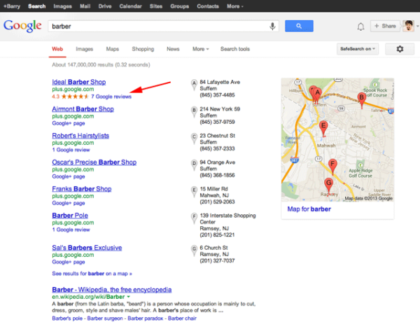 How to Skyrocket your Local SEO with Google+ Local – Part 2. Barber Reviews How to Skyrocket your Local SEO with Google+ Local – Part 2.