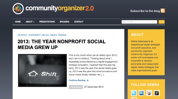 20 Awesome Nonprofit Marketing Blogs You Should Be Reading Community Organizer 2.0 20 Awesome Nonprofit Marketing Blogs You Should Be Reading