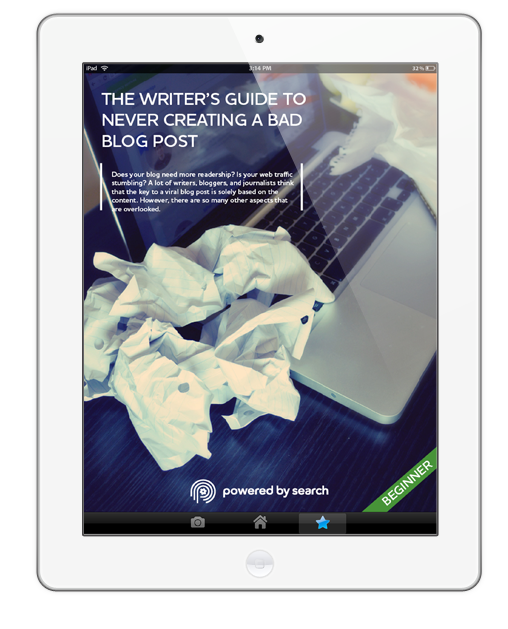 The Writers Guide to Never Creating a Bad Blog Post joel ipadtras The Writers Guide to Never Creating a Bad Blog Post